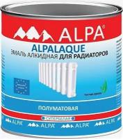 Эмаль для Радиаторов Alpa Alpalaque 0.5л Белая, Полуматовая, Алкидная / Альпа Альпалак