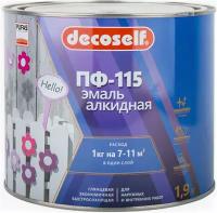 Декоселф эмаль ПФ-115 желтая (1,9кг) / DECOSELF эмаль ПФ-115 желтая (1,9кг)