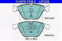 Колодки пер CERAMIC BMW E90-93 05-, 13047072382 ATE 13.0470-7238.2