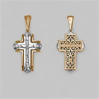 Крест Платина Крест из комбинированного золота