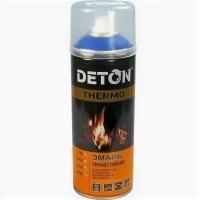 Эмаль аэрозольная DETON термостойкая черная THERMO 520 мл 12 (1шт) (DTN-A70666)