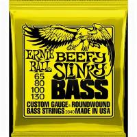 Ernie Ball 2840 струны для бас-гитары Nickel Wound Bass Beefy Slinky (65-80-100-130)