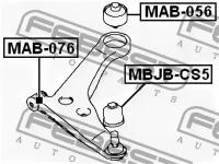 С/блок переднего рычага задний вертикальный, MAB056 FEBEST MAB-056