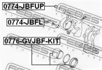 Поршень суппорта торм. FR Suzuki Grand Vitara 01-, 0776GVJBFKIT FEBEST 0776-GVJBF-KIT