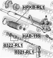 Пыльник рулевой рейки, HRKBRL1 FEBEST HRKB-RL1