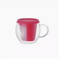 Кружка - чайник 350 мл mio, kinto, красный, 350.0 см