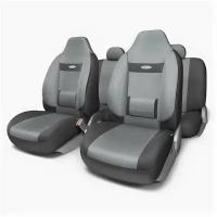 Чехлы-Авто COMFORT,ортопед.литой подгол.,велюр,11, COM1105HBKDGYM Autoprofi COM-1105H BK/D.GY (M)