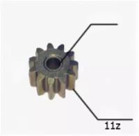 Шестерня двигателя шуруповерта (8) внутр.d 3мм, внеш.d 10мм, высота 7,6мм, 11 зубов