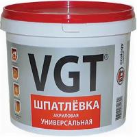 Шпатлевка Универсальная VGT 1кг до 7мм Акриловая для Внутренних и Наружных Работ / ВГТ Универсальная