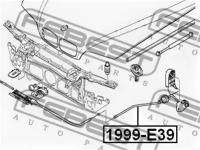 Трос открывания капота, 1999E39 FEBEST 1999-E39