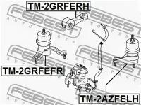 Подушка двигателя передняя (гидравлическая), TM2GRFEFR FEBEST TM-2GRFEFR