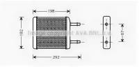 Радиатор печки DWA6024 AVA DWA6024