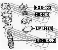 подшипник опоры перед.аморт. Nissan Sunny B15/ALM, NBN16 FEBEST NB-N16