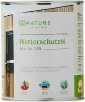 Защитное Масло Gnature 280 Wetterschutzol 0.375л 3016 Слоновая Кость для Наружных, Деревянных Фасадов