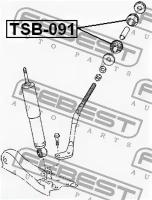 Втулка реактивной тяги TSB091 FEBEST TSB091