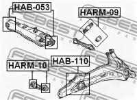 Сайленблок задн.нижн.рычага Honda CR-V RD1/RD2, HAB053 FEBEST HAB-053