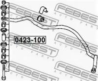 стойка стабилизатора подвески FEBEST 0423100