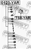 Стойка стаб. переднего Toyota Vios 03-, 0123YAR FEBEST 0123-YAR