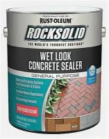 RUST-OLEUM ROCKSOLID® WET LOOK CONCRETE SEALER / Пропитка 317927 для бетона с эффектом мокрого камня+NeverWet 3,78л