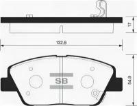 Колодки тормозные передние Sangsin Brake SP1397