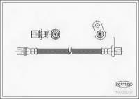 Шланг тормозной TOYOTA: CARINA E 1.6/1.6 16V/1.6 GLI/1.8/2.0 D/2.0 GLI/2.0 TD/2.0 i 92-97, CARINA E Sportswagon 1.6 GLI/1.6 i/1.8 i/2.0 D/2.0 GLI/2.0 CORTECO 19032207