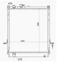 Радиатор ISUZU ELF NPR75 4HK14HF1 5.2 99- Sat IS000148