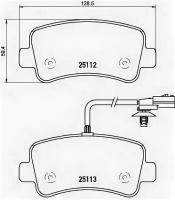 К-т торм. колодок Re OP Movano, RE Master II, NI Brembo P68063