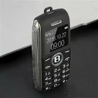 Кнопочный мини телефон с двумя SIM-картами Bx8,сотовый,маленький, мобильный телефон Черный