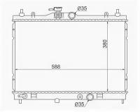 Радиатор NISSAN BLUEBIRD SYLPHY/WINGROAD HR15DE-CR12/AD EXPERT HR15DE-CR12/TIIDA/TIIDA LATIO 05-, NS0001G11 Sat NS0001-G11