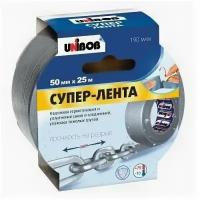 Клейкая лента армированная Unibob серая 50 мм x 25 м толщина 190 мкм, 517309