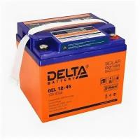 Аккумулятор тяговый гелевый Delta GEL 12-45 (12В 45 Ач)