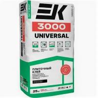 Клей для плитки ЕК Кемикал и керамогранита EK 3000 UNIVERSAL 25кг 60 1,2МПа (1шт) (125742)