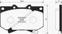 Колодки тормозные передние SP1422 Sangsin Brake SP1422