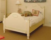 Детская деревянная кровать Филенка 90х190 белая