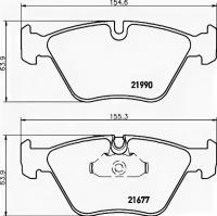 Колодки тормозные дисковые передн BMW: 5 95-03, 5 Touring 97-04 TEXTAR 2199003