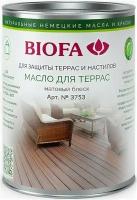 Масло для Террас Biofa 3753 0.4л 3703 Темный Орех Полуглянцевое / Биофа 3753