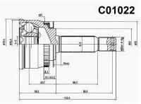 ШРУС внешний передний Sangsin Brake C01022