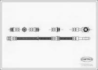 Шланг тормозной AUDI: A3 1.6/1.6 FSI/1.9 TDI/2.0 FSI/2.0 TDI/2.0 TDI 16V/2.0 TDI 16V quattro/2.0 TDI quattro/2.0 TFSI/2.0 TFSI quattro/3.2 V6 quattro CORTECO 19033595