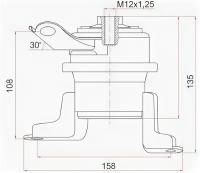 Подушка двигателя RH TOYOTA CALDINA/OPA/PREMIO/ALLION/VISTA/ARDEO 1ZZFE 00- ST-12362-22010 Sat ST1236222010