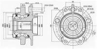 Ступица FR INFINITI FX35/45 (S50) ST-40202-EJ70B Sat ST40202EJ70B