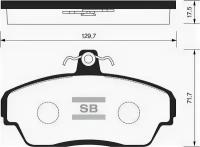 Колодки тормозные передние Sangsin Brake SP1200