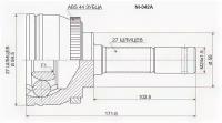 Шрус NISSAN RNessa N30/Presage 2WD U30/Serena C24/Tino V10 SR20 97-, NI042A Sat NI-042A