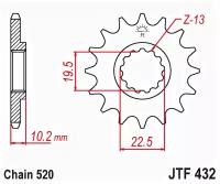 JT Звезда цепного привода JTF432.15