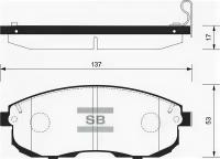 Кол.торм. перед. Nissan Teana,Cefiro(Maxima), Renault Sangsin Brake SP1107F