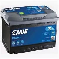 Аккумулятор Exide Excell EB740 74 Ач 680А обр. пол