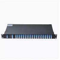 Мультиплексор DWDM Mux Demux Двухволоконый 40-Канальный с Портом Монитора, C21-C60, 1U Стойка, LC/UP