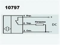 Индуктивный выключатель PR12-4DP2 10...30V 200MA PNP NC (4ММ НЕ встраиваемый)