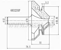 Фреза угловое сращивание 45° (15-28.5мм) Z=2 D=70x35x74 S=12 PROCUT 603235P