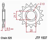 JT Звезда цепного привода JTF1537.15RB