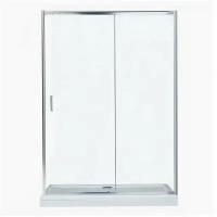 Душевая дверь Aquanet SD-1400A 1400х1900 раздвижная, прозрачное стекло/профиль хром 209408